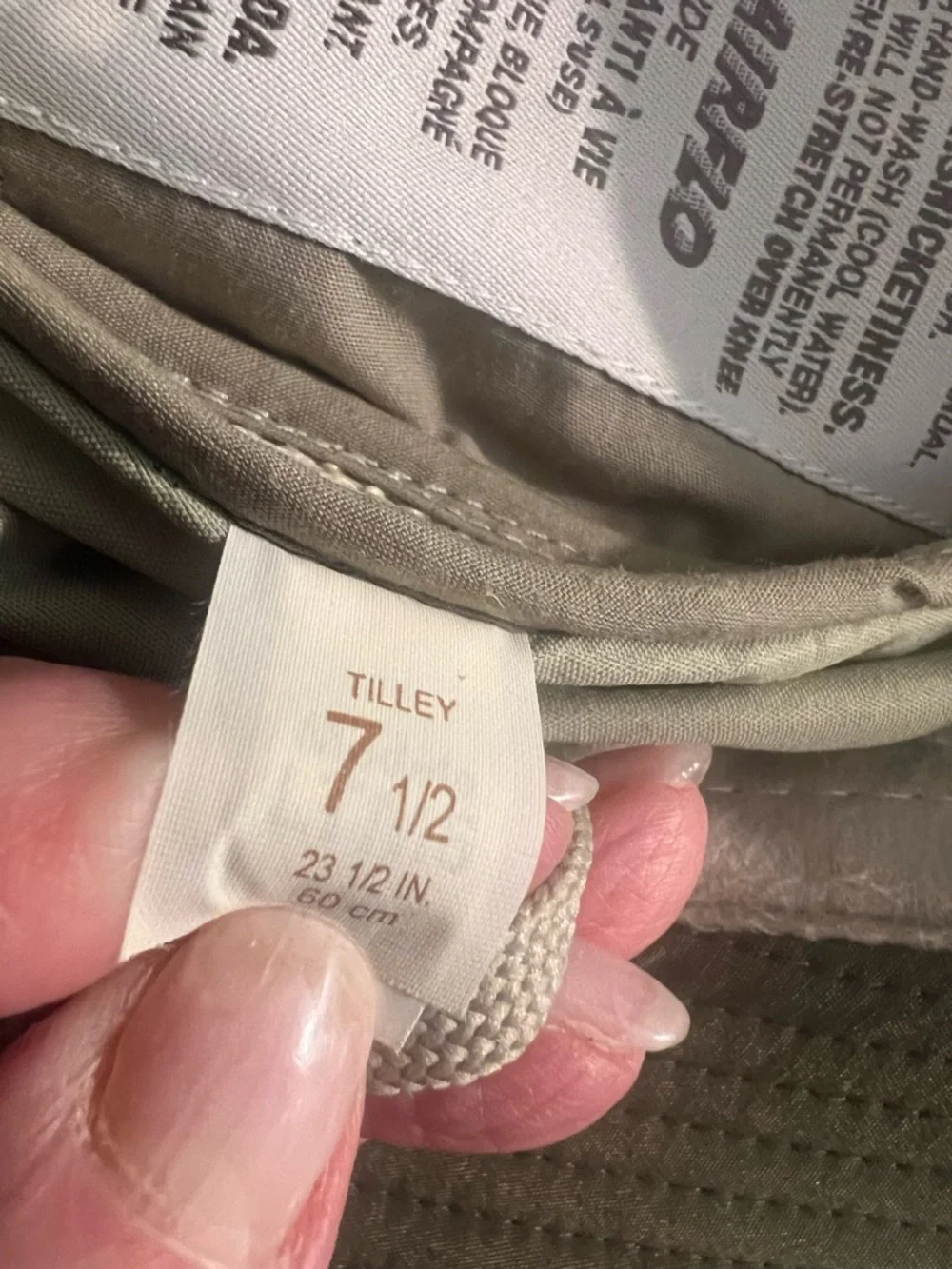 Tilley Airflow Wide-Brim Sun Hat in Light Tan - Picture 3 of 3